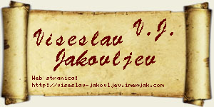 Višeslav Jakovljev vizit kartica